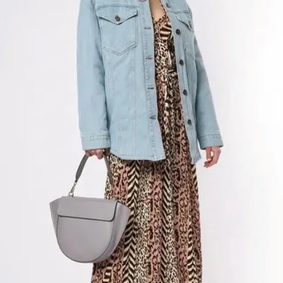 Nanushka denim jacket with shearling - Picture 7 of 7